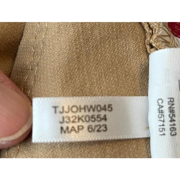 Tommy Hilfiger Womens Camel Corduroy Pants Size 10 Stretch Straight Leg Preppy - Picture 8 of 10